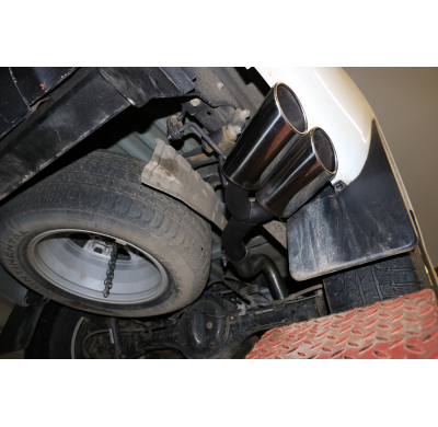 Escape FOX Ford Ranger from 2010 - Double Cap escape final exit laterally rechts on the vehicle - 2x115x85 38 left