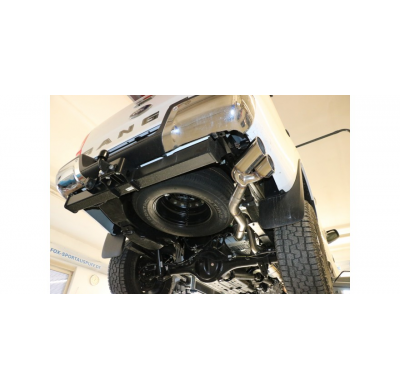 Ford Ranger 4x4 - Salida Escape deportivo Doppelkabine + Wildtrak lateralmente a la derecha del vehículo - 2x115x85 tipo 38 izqu