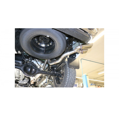 Ford Ranger 4x4 - Salida Escape deportivo Doppelkabine + Wildtrak lateralmente a la derecha del vehículo - 2x115x85 tipo 38 izqu