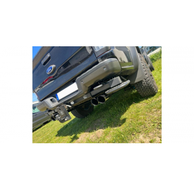 Ford Raptor - Silenciador doppelkabine final salida derecha/izquierda - 2x100 tipo 25 izquierda/derecha negro