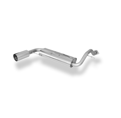 Honda Civic 4 + CRX II - EC8 EC9 ED6 ED7 ED9 Silenciador trasero transversal - 1x114 Tipo 10 izquierdo Fox exhaust