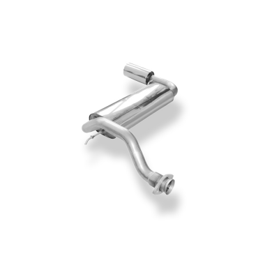 Honda Civic 4 + CRX II - EC8 EC9 ED6 ED7 ED9 Silenciador trasero transversal - 1x114 Tipo 10 izquierdo Fox exhaust
