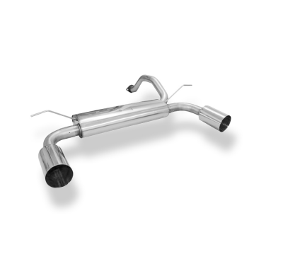 Honda Civic 5 silenciador final salida cruzada derecha/izquierda - 1x114 t Fox exhaust