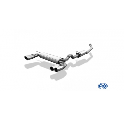 Escape FOX Honda Civic VII R escape final cross salida duplex - 2x80 12 duplex