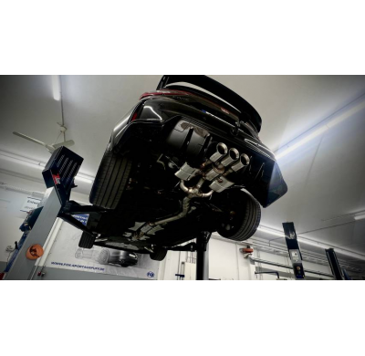 Sistema de escape parcial Honda Civic 11 Type R de 80 mm de OPF que consta de: Fox exhaust