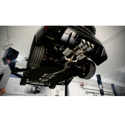 Honda Civic 11 Type R - Racing 10dB+ Sistema de escape de 80 mm de O Fox exhaust