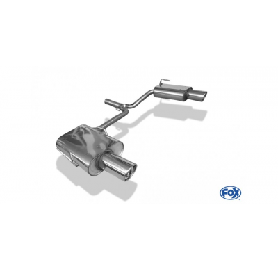 Escape FOX Honda Accord VII CL7 escape final salida duplex - 1x100 17 duplex