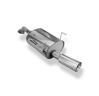 Silenciador trasero de salida única para Honda Civic 6 - Coupé EJ6 - 1x100 Tipo 24 Fox exhaust