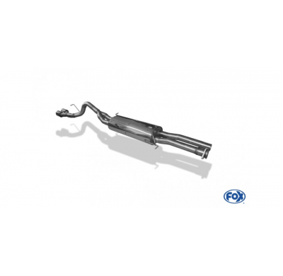 Escape FOX Hummer H2 half system desde el catalizador - 2x100 25