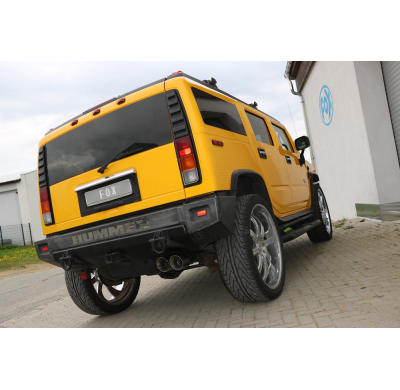 Escape FOX Hummer H2 half system desde el catalizador - 2x114 25