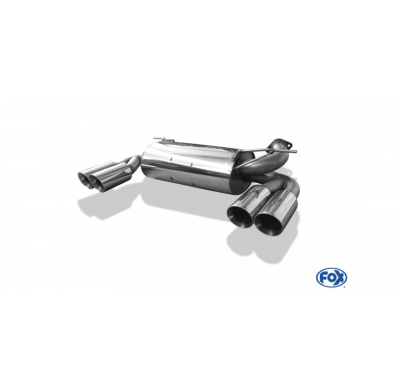 Escape FOX Hummer H3 escape final cross salida duplex - 2x100 25 duplex