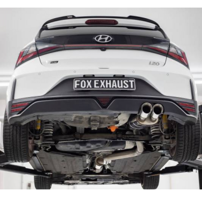 Hyundai i20 N - BC3 Silenciador final y delantero Fox exhaust