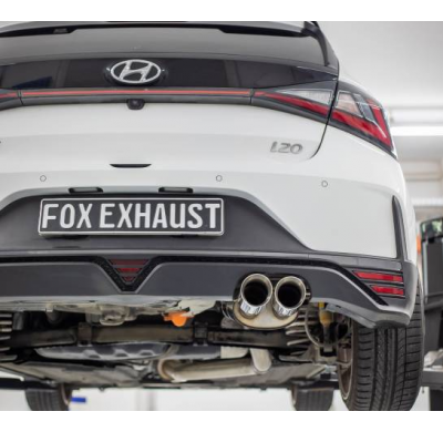 Hyundai i20 N - BC3 Silenciador final y delantero Fox exhaust