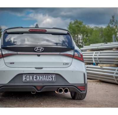 Hyundai i20 N - BC3 Silenciador final y delantero Fox exhaust