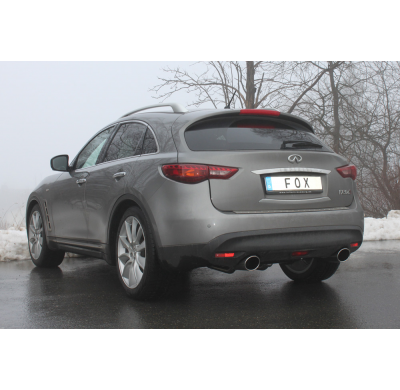 Escape FOX Infiniti FX 30d escape final cross salida duplex - 129x106 32 duplex