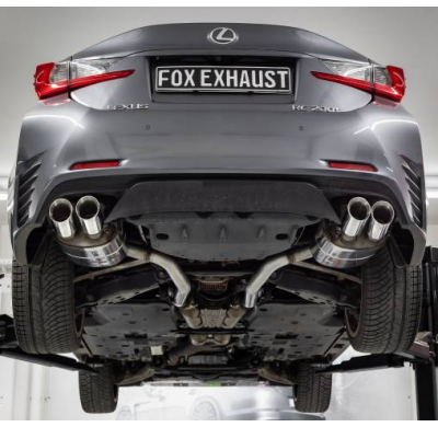 Silenciador final Lexus RC200T derecho/izquierdo - 2x90 tipo 25 derecho/ Fox exhaust