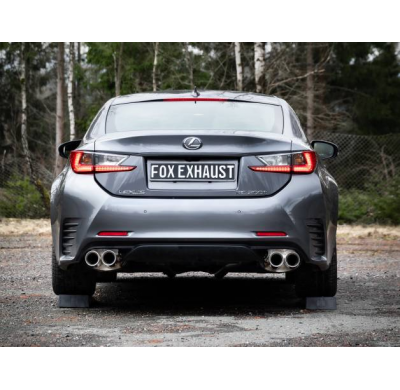 Silenciador final Lexus RC200T derecho/izquierdo - 2x90 tipo 25 derecho/ Fox exhaust