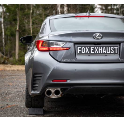Silenciador final Lexus RC200T derecho/izquierdo - 2x90 tipo 25 derecho/ Fox exhaust