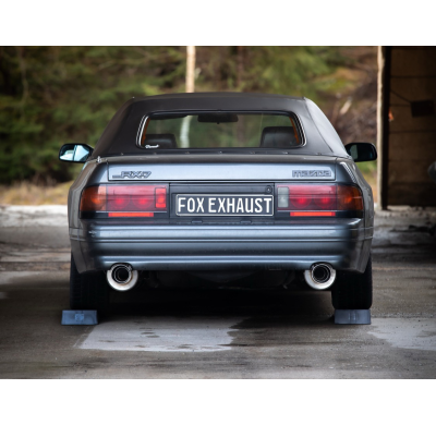 Mazda RX7 - Silenciador final FC derecho/izquierdo - 1x100 tipo 10 Fox exhaust