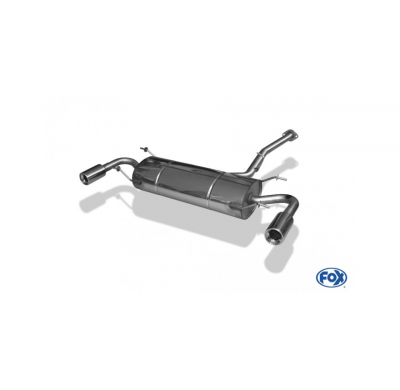 Escape FOX Mazda RX8 escape final cross salida duplex - 1x90 13 duplex