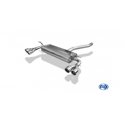 Escape FOX Mercedes A-Class 176 - paragolpes Brabus escape final duplex - 2x76 type 16 duplex