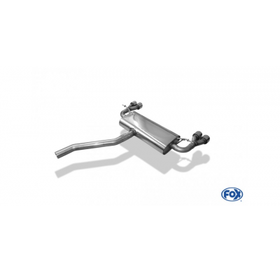 Escape FOX Mercedes A-Class 176 - paragolpes Brabus escape final duplex - 2x76 type 16 duplex