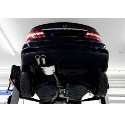 Silenciador delantero y trasero para Mercedes Clase C Sportcoupe CLC 203 - 2x76 Tipo 25 Fox exhaust