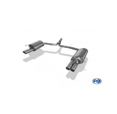 Escape FOX Mercedes C-Class 4 cylinders - W204/S204 AMG-Paket escape final duplex with y-connection - 2x70 16 duplex