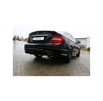Mercedes Clase C 4 cilindros - Escape trasero FOX W204 / S204 derecho / izquierdo con conexión en Y - 115x85 tipo 32 derecho / i