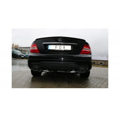 Mercedes Clase C 4 cilindros - Escape trasero FOX W204 / S204 derecho / izquierdo con conexión en Y - 115x85 tipo 32 derecho / i