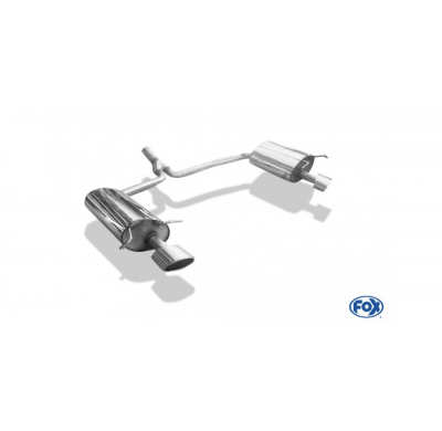 Escape FOX Mercedes C-Class 4 cylinders - W204/S204 AMG-Paket escape final duplex with y-connection - 115x85 38 duplex