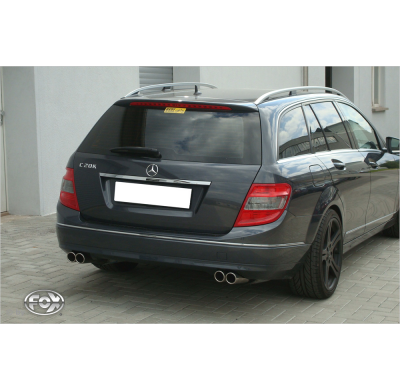 Escape FOX Mercedes C-Class 4 cylinders - W204/S204 escape final duplex with y-connection - 2x70 16 duplex