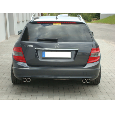 Escape FOX Mercedes C-Class 4 cylinders - W204/S204 escape final duplex with y-connection - 2x70 16 duplex