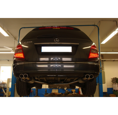 Escape FOX Mercedes C-Class 4 cylinders - W204/S204 escape final duplex with y-connection - 2x70 16 duplex