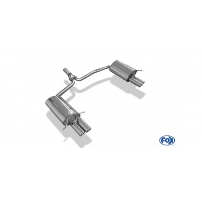 Escape FOX Mercedes C-Class 4 cylinders - W204/S204 escape final duplex with y-connection - 2x70 16 duplex