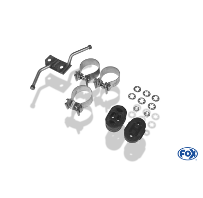 Escape FOX Mercedes C-Class 4-cylinders Coupe C204 escape final duplex incl. y-tubo conexion - 115x85 32 duplex