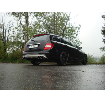 Escape FOX Mercedes C-Class 4 cylinders - W204/S204 AMG-Paket escape final duplex with y-connection - 2x115x85 32 duplex