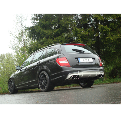 Escape FOX Mercedes C-Class 4 cylinders - W204/S204 AMG-Paket escape final duplex with y-connection - 2x115x85 32 duplex