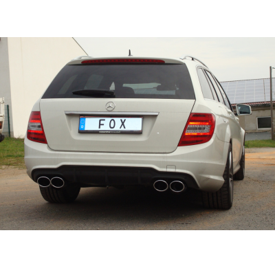 Escape FOX Mercedes C-Class 4 cylinders - W204/S204 AMG-Paket escape final duplex with y-connection - 2x115x85 32 duplex