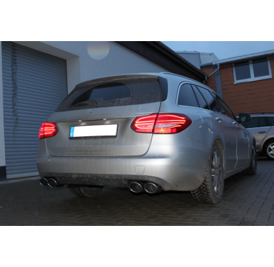 Escape FOX Mercedes C-Klasse 205 sedan/ Break escape final duplex with y-pipe - 2x115x85 32 duplex