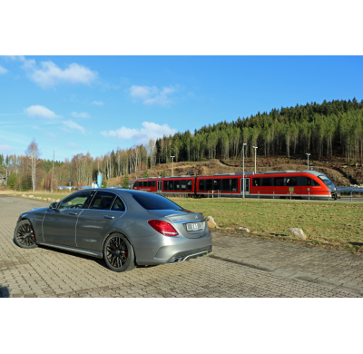 Escape FOX Mercedes C-Klasse AMG C63 S - escape final duplex - tail pipes are original