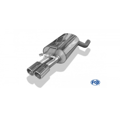 Escape FOX Mercedes E-Class W124 notchback escape final Ø70mm - 2x80 12