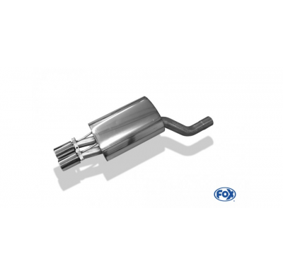 Escape FOX Mercedes E-Class W124 notchback escape final Ø70mm - 2x80 12