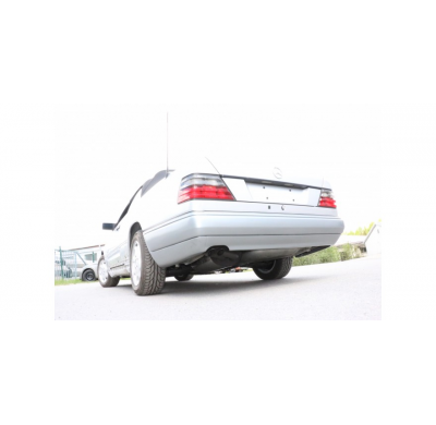 Escape deportivo Mercedes E-Klasse W124 Cabrio Ø70mm - 2x55 tipo 28 (dieseloptic - visible por detrás)