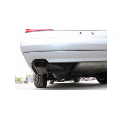 Escape deportivo Mercedes E-Klasse W124 Cabrio Ø70mm - 2x55 tipo 28 (dieseloptic - visible por detrás)