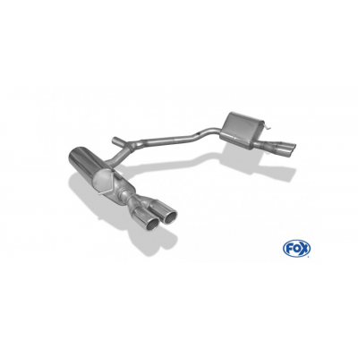 Escape FOX Mercedes E-Class W212- 4 cylinders escape final duplex - 2x70 16 duplex