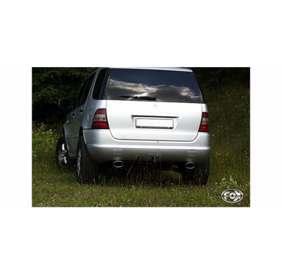 Escape FOX Mercedes M-Class W163 - 2,7l CDI escape final salida duplex (entre 1 entrada) - 115x85 32 duplex