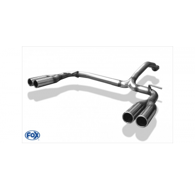 Escape FOX Mercedes M-Class W163 tail pipes right left ML320-500 - 2x76 12 duplex