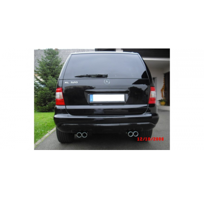 Escape FOX Mercedes M-Class W163 tail pipes right left ML320-500 - 2x76 12 duplex