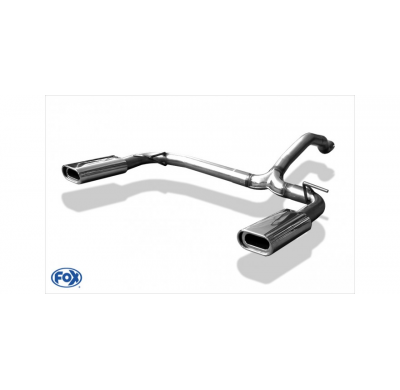 Escape FOX Mercedes M-Class W163 tail pipes right left ML320-500 - 135x80 53 duplex
